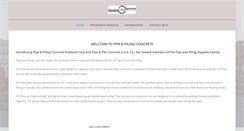 Desktop Screenshot of pipe-pilingconcrete.com